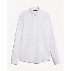 SEVEN SEVEN - Camisa Para Hombre Manga Larga Sin Bolsillo Cuello Casual M Color Crudo Marca #45012212