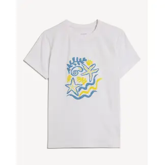 SEVEN SEVEN - Camiseta Para Mujer Manga Corta Cuello Redondo Color Crudo Marca #28096537