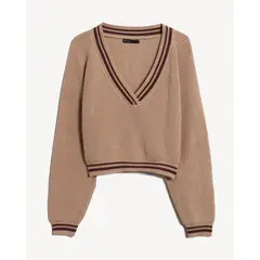 SEVEN SEVEN - Saco Para Mujer Cuello V Color Camel Marca #28330678