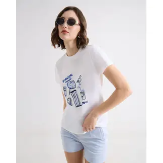 SEVEN SEVEN - Camiseta Con Estampado Veraniego Para Mujer Crudo