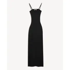 SEVEN SEVEN - Vestido Midi De Tirantes Para Mujer Negro