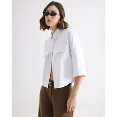 SEVEN SEVEN - Blusa Camisera Crop Para Mujer Crudo