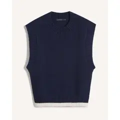 SEVEN SEVEN - Chaleco Para Mujer Punto Color Azul Marca #28250145