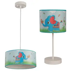 DESIGNER - COMBO LAMPARA DE MESA Y COLGANTE 1 LUZ