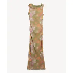 SEVEN SEVEN - Vestido Floral Asimetrico Para Mujer Verde