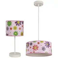 DESIGNER - COMBO LAMAPARA COLGANTE Y DE MESA DE 1 LUZ IKELITE INFANTIL