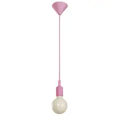 DESIGNER - LAMPARA COLGANTE ROSADA 1 LUZ IKELITE MODERNA