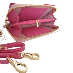 MARLA - Bolso Billetera portacelular 3 en 1 realizado en cuero 100%