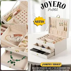 ORIGINAL SWAT - JOYERO GRANDE CON LLAVE REGALO PARA MUJERES EN CUERO