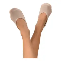 RITCHI - Media Baleta Mujer Textura Suave Borde de Encaje