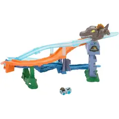HOT WHEELS - Pista Racer Verse Jurassic World Crash Splash Spinosaurus
