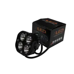 GENERICO - Faro para Moto Antiniebla con Luz LED Alta Potencia 4 FOCOS