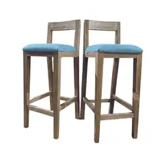 LEGNO COLOMBIA - Set 2 sillas de Bar Boomerang Light Blue