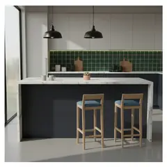 LEGNO COLOMBIA - Set 2 sillas de Bar Boomerang Azul Aciano