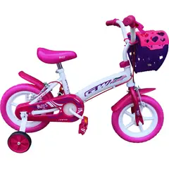 GW - Bicicleta Bugs 12 Niños 2025 / 1 Velocidad Blanco - Rosa