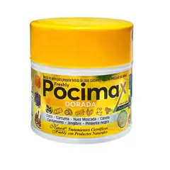 NATURAL FRESHLY - ALIMENTO EN POLVO CON COCO Y CURCUMA X 200G POCIMAX DORADA