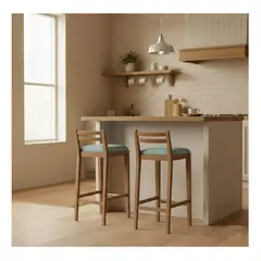 LEGNO COLOMBIA - Set 2 sillas de Bar Boomerang Acanalada Light Blue