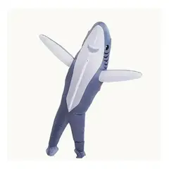 GENERICO - Disfraz Inflable de Tiburón Gris para Adulto Halloween