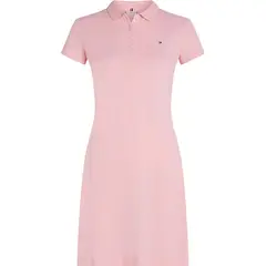 TOMMY HILFIGER - Vestido rosa tipo polo de corte slim