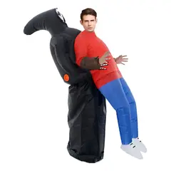 GENERICO - Disfraz Calavera Muerte Inflable Halloween