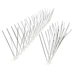 GENERICO - Pinchos Ahuyentadores 50 Cm Barrera De Puas Para Palomas Gris