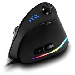 ZELOTES - Mouse Gamer C18 Vertical Programable para Juegos