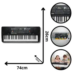 DISTRIONLINE - Organeta Electrónica Grande Mq-808usb 61 Teclas