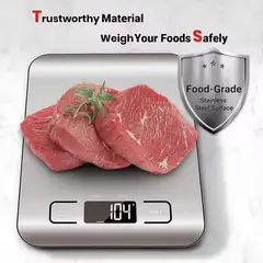 GENERICO - BALANZA GRAMERA DIGITAL DE COCINA EN ACERO
