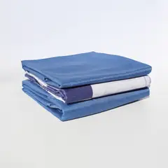 STANZIA HOME - Juego de Sabana Azul Abstracto - Cama King - 200