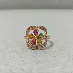 VERAMOREST - Anillo Flor Del Sol Multicolor-