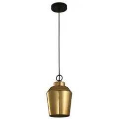 DESIGNER - LAMPARA COLGANTE DORADA 1 LUZ IKELITE MODERNA