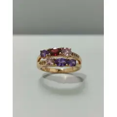VERAMOREST - Anillo Elegancia Boreal Con Baño De Oro Dorado