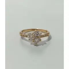 VERAMOREST - Anillo Luz Serena Con Baño De Oro Dorado