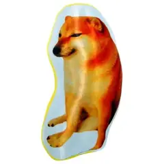 GENERICO - Mini Cojin Cheems - Cojin Del Perrito Memechiquito Blanco Antifluido