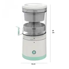 GENERICO - Exprimidor eléctrico automático de frutas recargable por USB