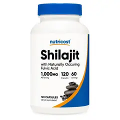GENERICO - Cápsulas De Extracto De Shilajit Nutricost 1000 Mg 120 Cápsulas