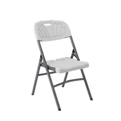 TRIPLE CLEAN - Silla plegable blanca