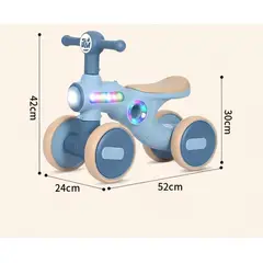GENERICO - Triciclo Infantil Aprendizaje 4 Ruedas Musica Luces Colores