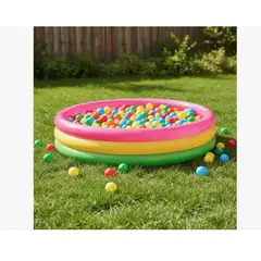 INTEX - Piscina 114cm X 25cm + 100 Pelotas + Inflador