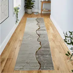 MITAPETE COM - Tapete Alfombra Camino Turquia 80 X 300cms Beige Dorado