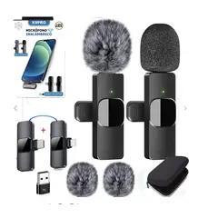 GENERICO - Micrófono de Solapa Inalámbrico K9pro Para Celular Android Y Iphone