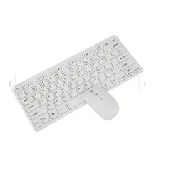 GENERICO - Combo Teclado Y Mouse Mini Inalámbrico Tipo Mac Slim Teclado