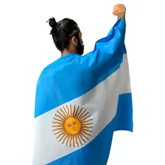 GENERICO - Bandera Colombia CAPA 150x90cm Con Mangas Grande Países