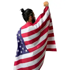 GENERICO - Bandera Colombia Capa 150x90cm Con Mangas Grande Países