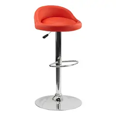 GENERICO - Silla Bar Butaco Alta Giratoria Barra Bar Cocina Refsantana Rojo