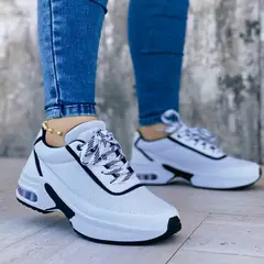 NACIONAL - Tenis Blanco Dama Zapatillas Zapatos Mujer Lindos Moda Casual