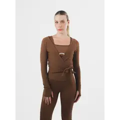 NO RULES - Buzo Strive Twist Top Bubble Avellana