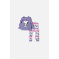 SNOOPY - Pijama de pantalón largo multicolor para bebé niña