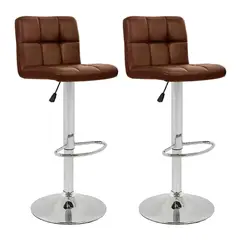 GENERICO - Set X2 Silla Bar Butaco Giratoria Barra Cocina Refdenver Café