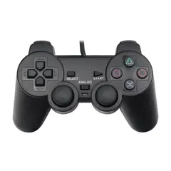 JALTECH - Control compatible con Play 2 Negro alámbrico